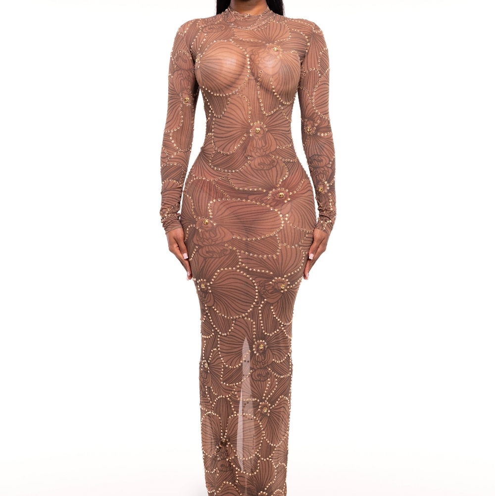 Alglist flower dust gown